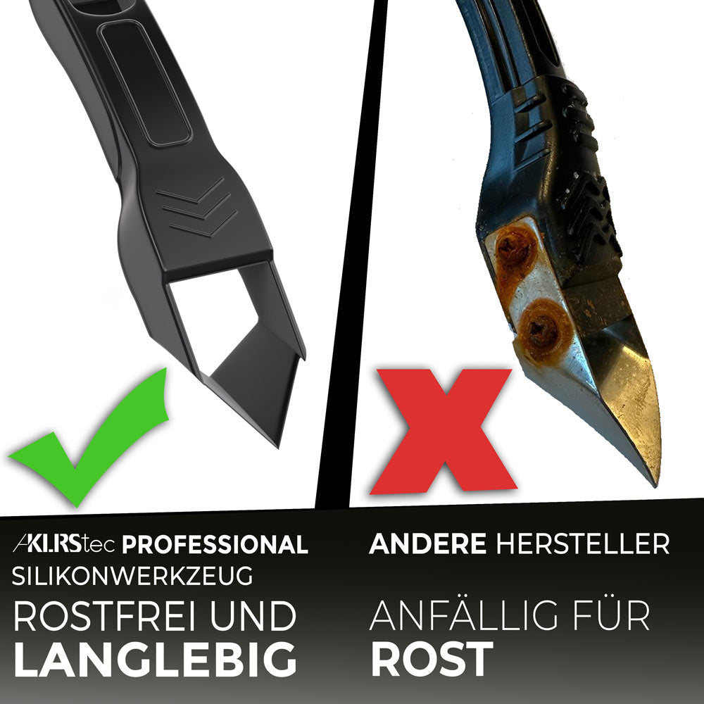 Unser Set bietet ihnen einen Fugenentferner, Silikonkratzer und Fugenglätter