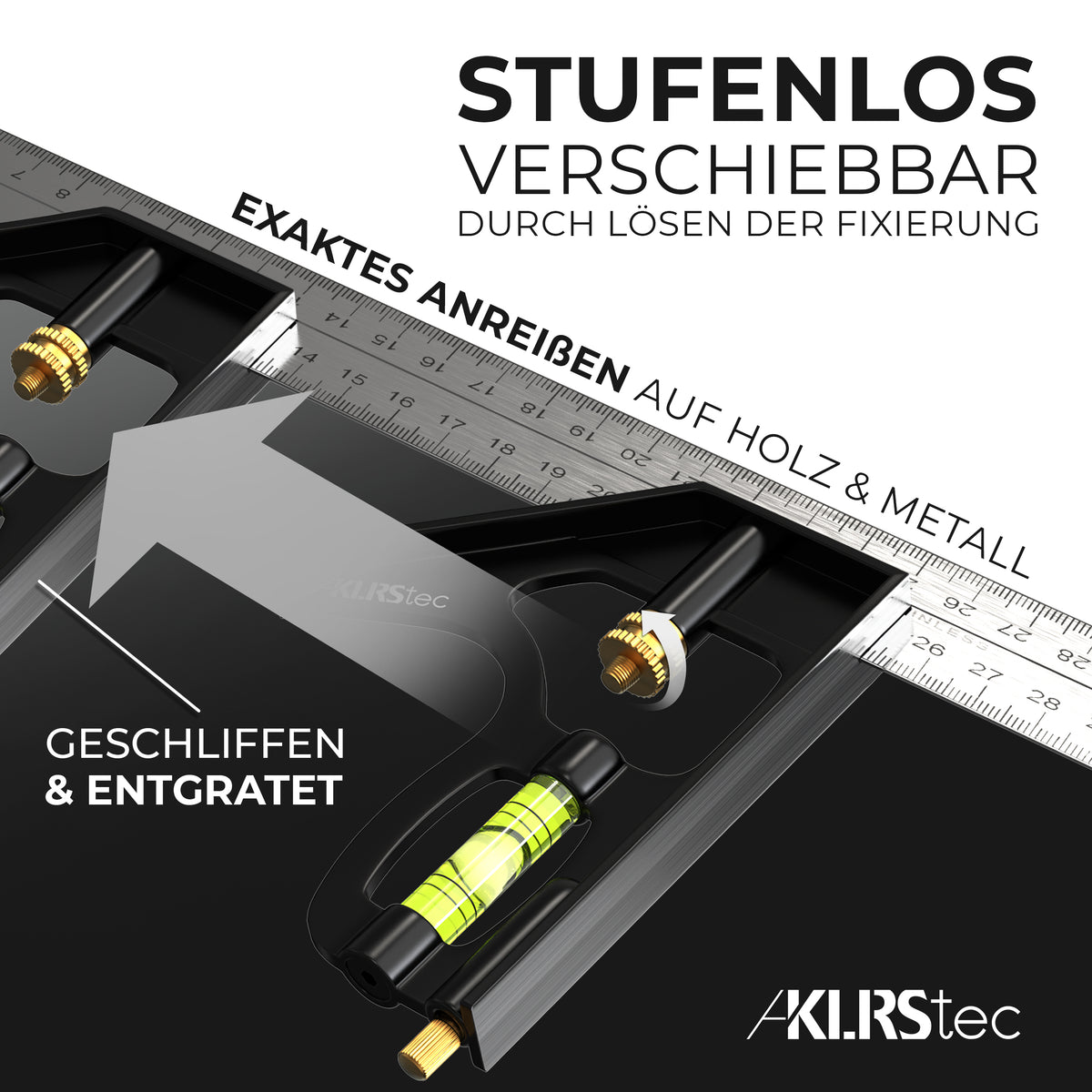 KLRStec® Professional Kombinationswinkel 300mm