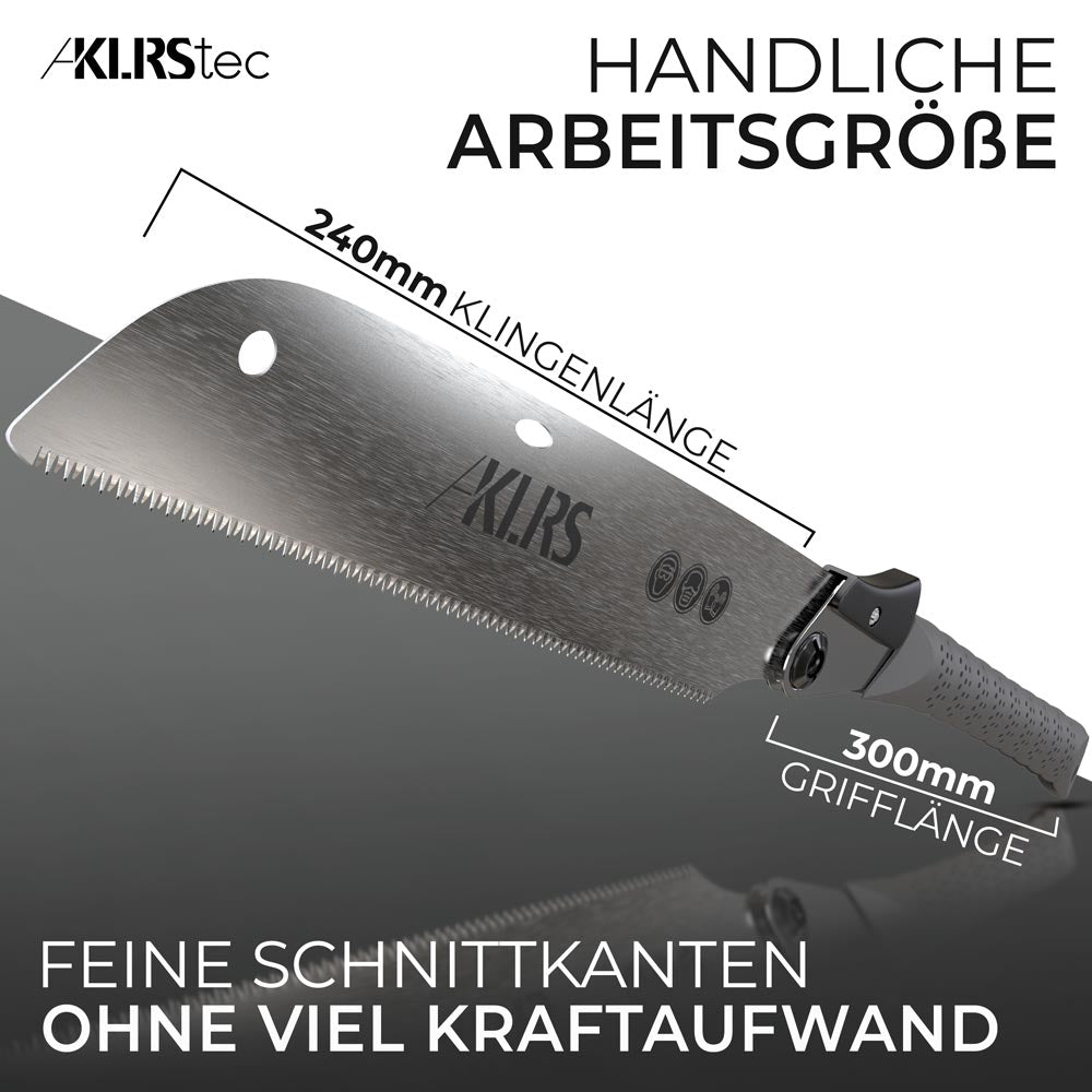 KLRStec Professional Zen Japansäge - Feine Klappsäge für feine Holzarbeiten