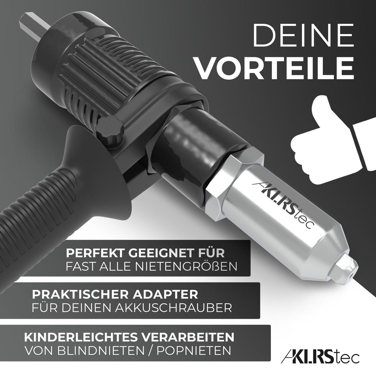 akkuschrauber nietaufsatz von KLRStec
