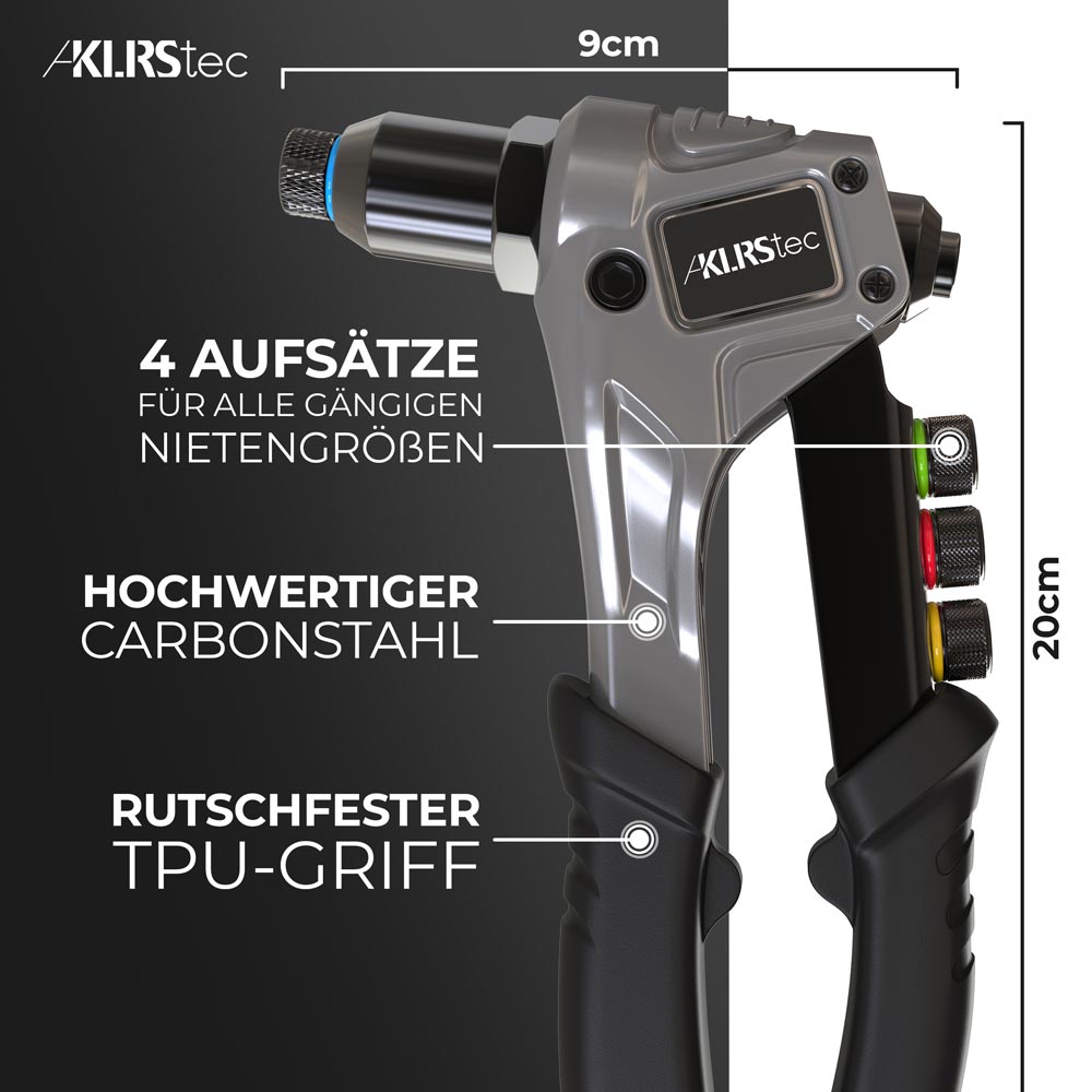 klrstec professional nietzange hochwertige blindnietzange