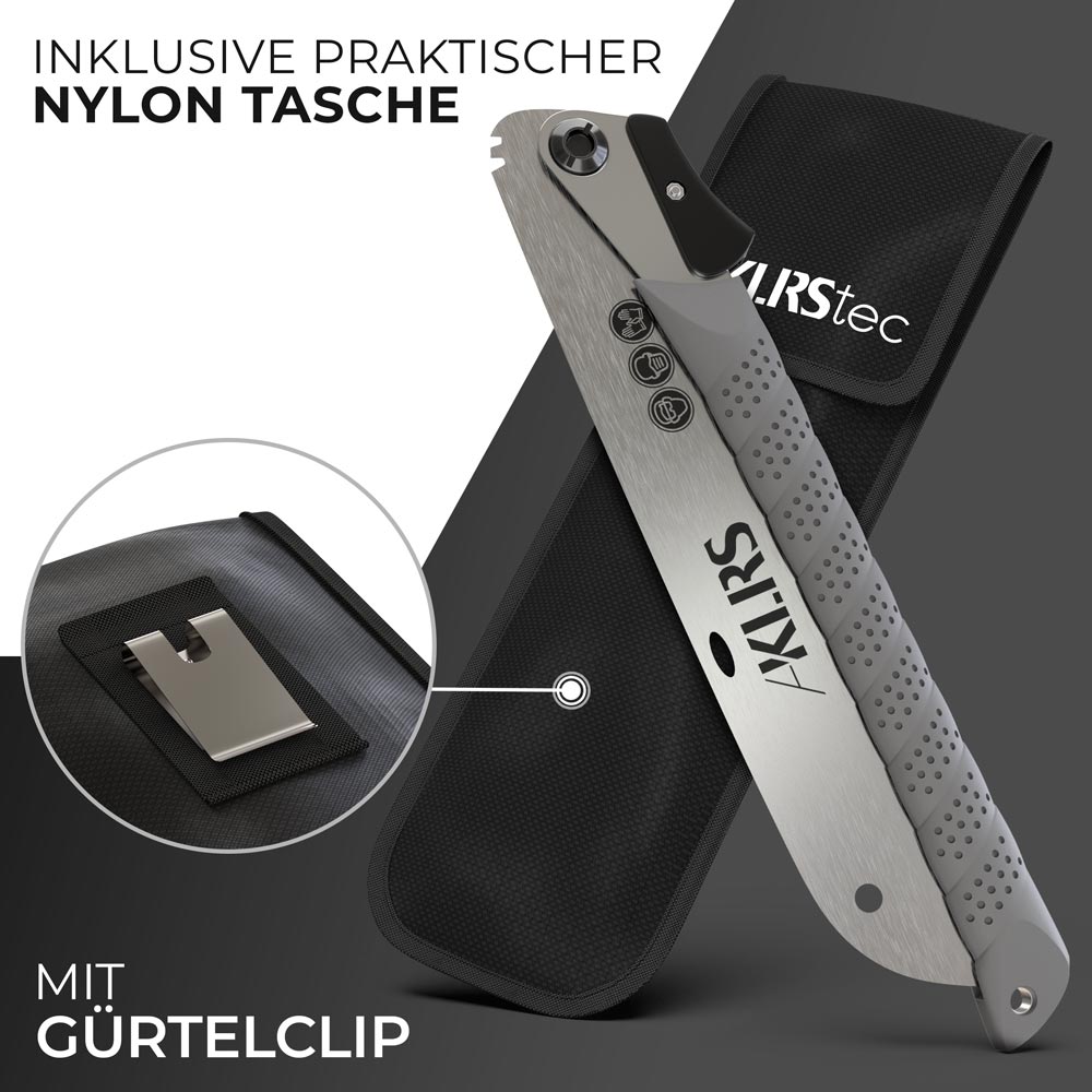 KLRStec Professional Zen Japansäge - Feine Klappsäge für feine Holzarbeiten