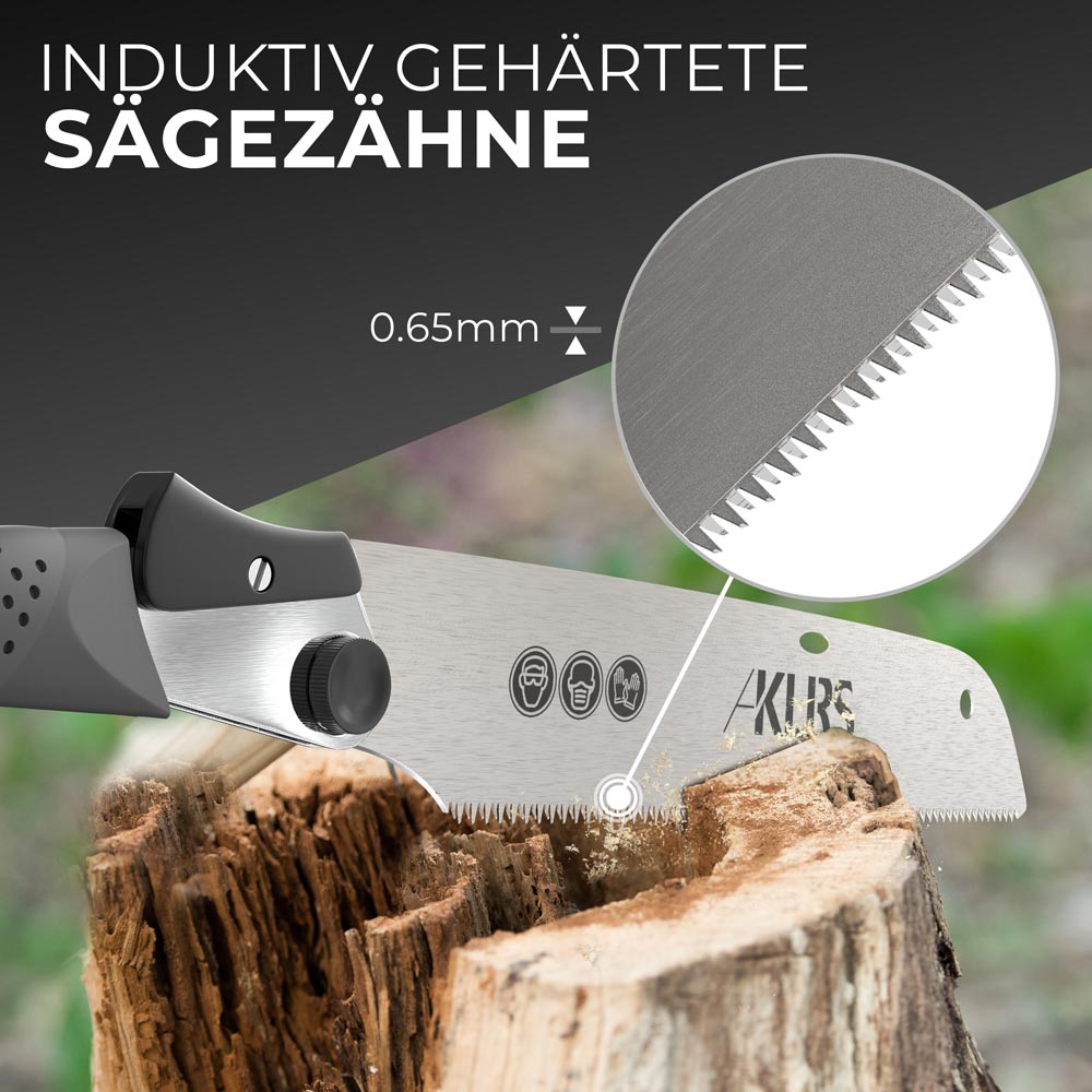 KLRStec Professional Zen Japansäge - Feine Klappsäge für feine Holzarbeiten