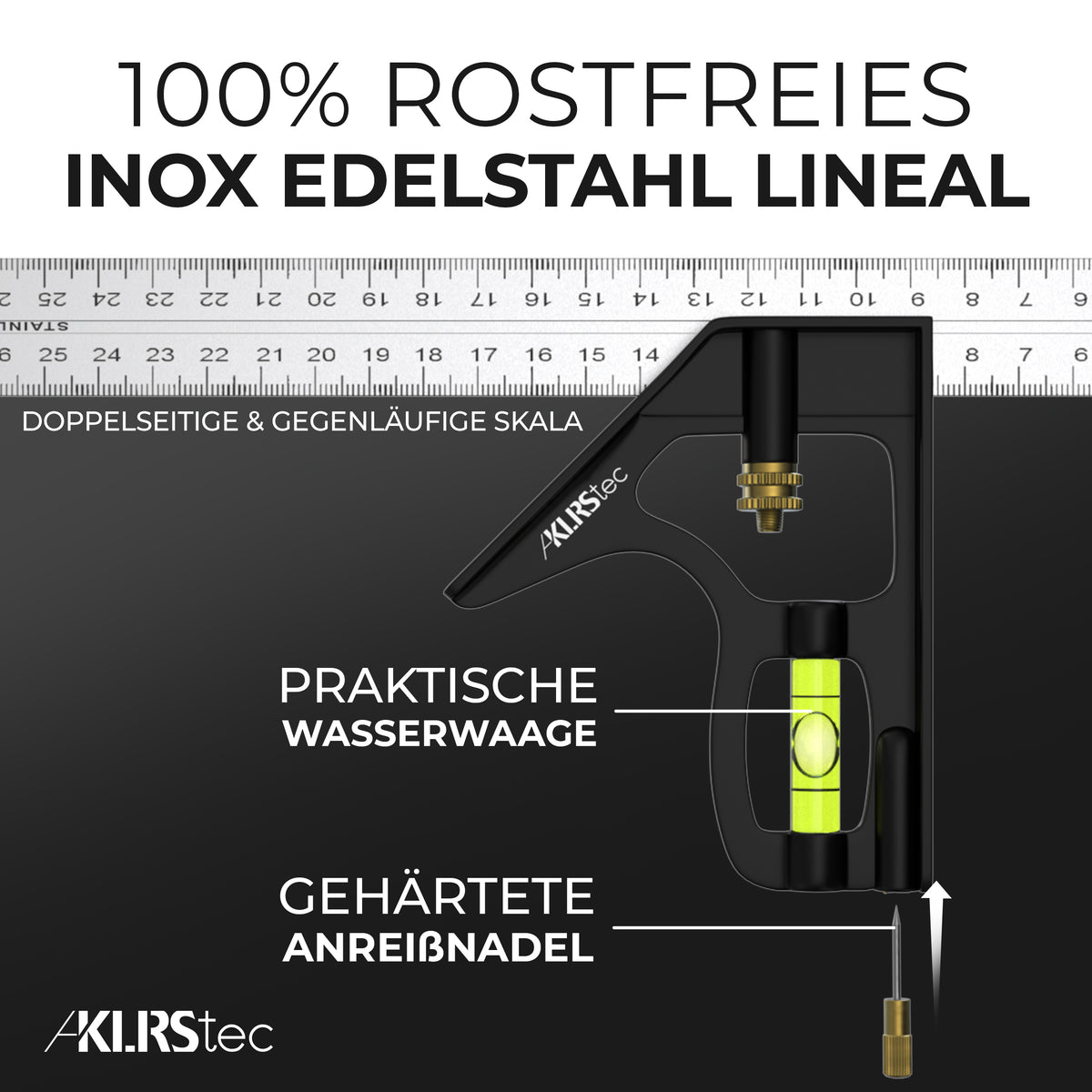 KLRStec® Professional Kombinationswinkel 300mm