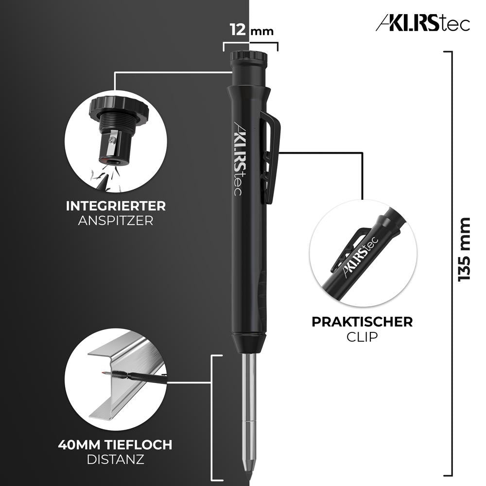KLRStec Professional Tieflochmarker inkl. 7 Minen