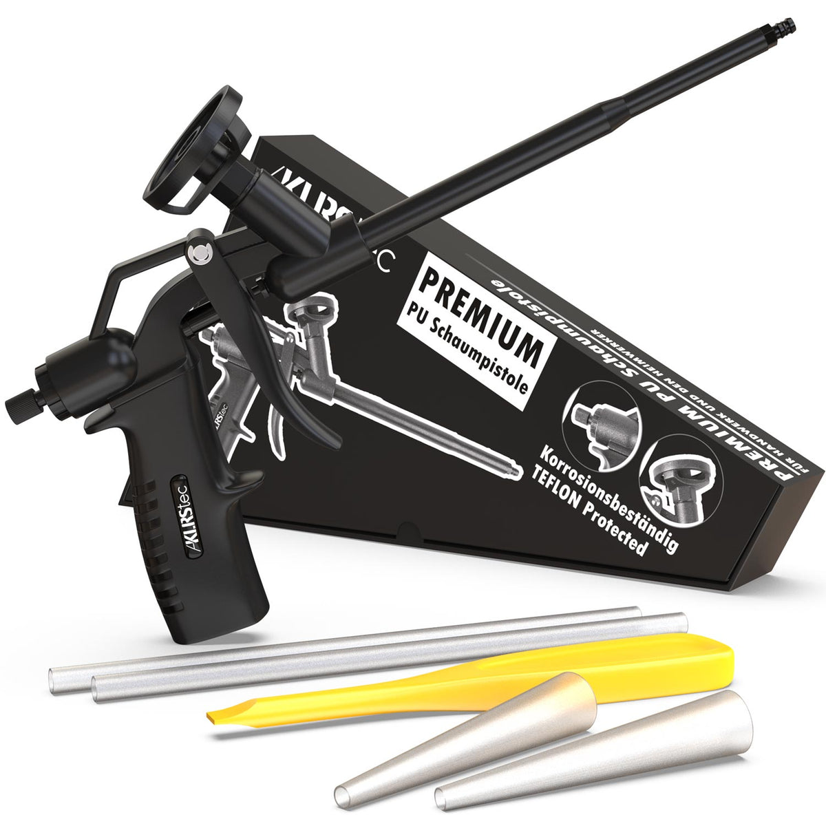 klrstec premium schaumpistole mit teflon beschichtung