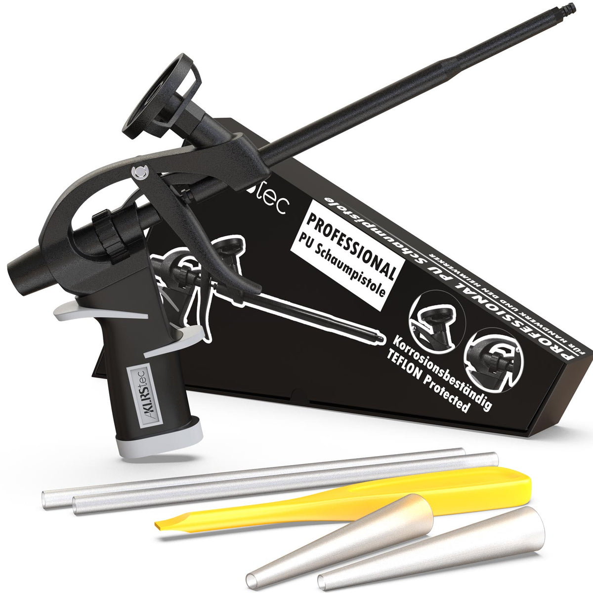 KLRStec Profi PU-Schaumpistole - Bauschaum verarbeiten leicht geamcht